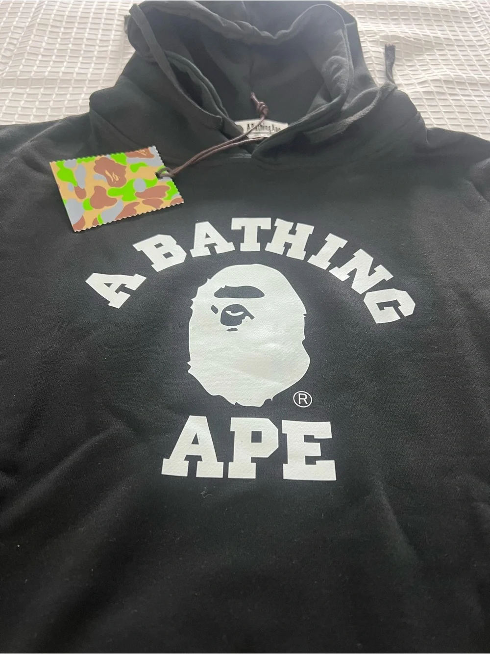 Men's A Bathing Ape (BAPE) Graphic Pullover Hoodie - Black - M